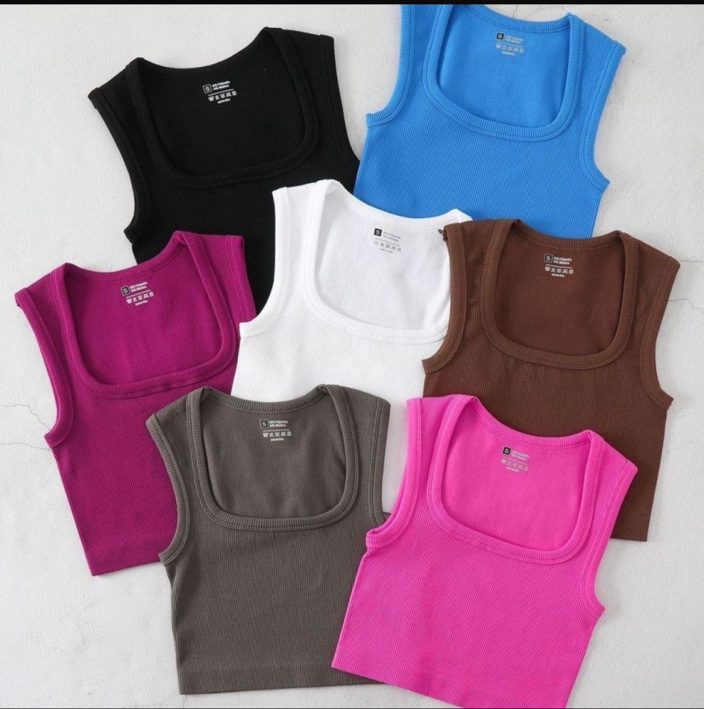 Ribbed Crop Vests