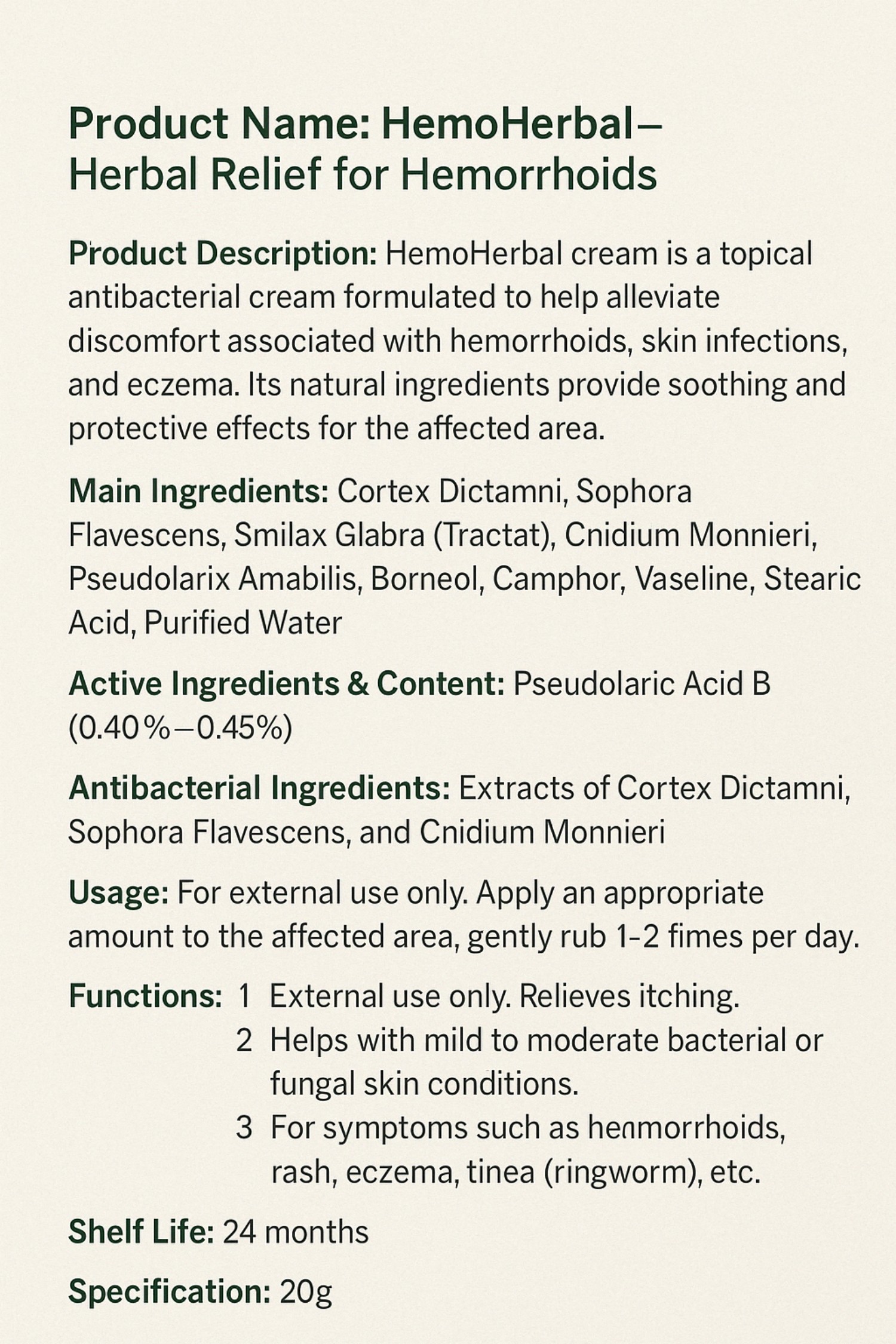 Acne Medicine Hemorrhoids Cream - Image 2