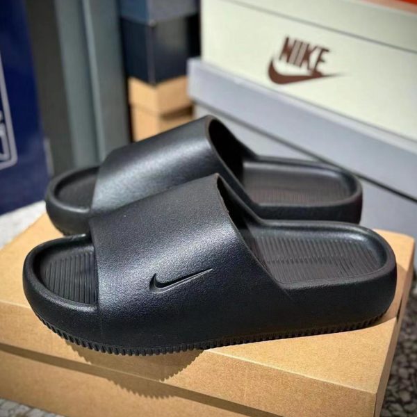 Black Nike Slides