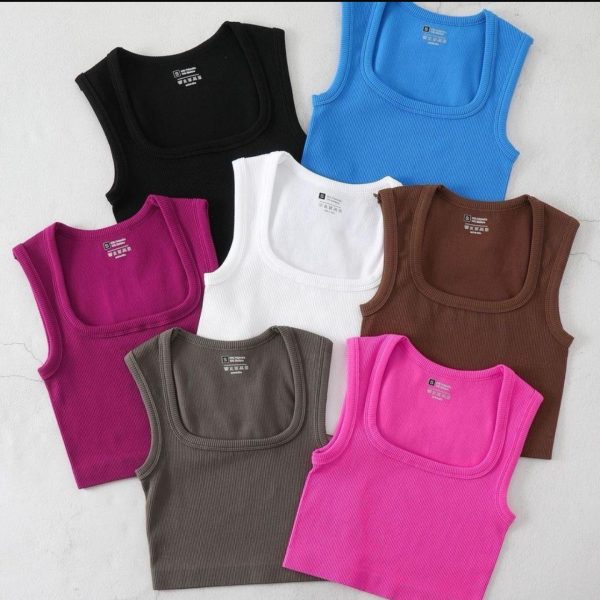 Ribbed Crop Vests