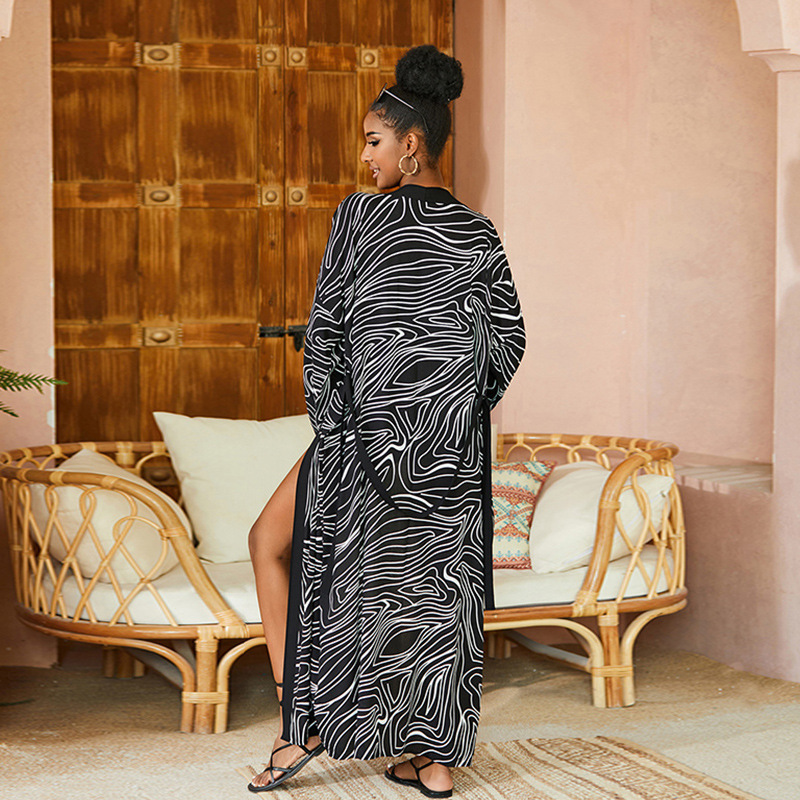 Printed Beach Cover-up Sunscreen Women's Swimsuit Bikini - Image 7